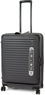 Echolac CELESTRA 103/112 л чемодан из поликарбоната на 4 колесах серый