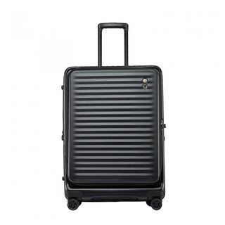 Echolac CELESTRA 103/112 л чемодан из поликарбоната на 4 колесах черный