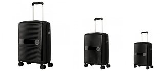 Комплект чемоданов Travelite CERIS из полипропилена на 4-х колесах Черный