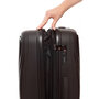 Большой чемодан V&amp;V Travel TIFFANY из полипропилена на 115/125 л весом 4,3 кг Черный