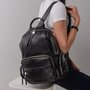 Женский рюкзак Olivia Leather из натуральной кожи Черный