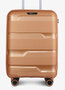 Средний чемодан V&amp;V TRAVEL METALLO на 75/85 л весом 3,1 кг Золотой