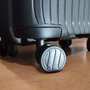 Малый чемодан Swissbrand Narberth ручная кладь на 36 л весом 2,2 кг из полипропилена Черный