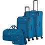 Средний тканевый чемодан Travelite Chios на 60/66 л весом 2,9 кг Синий