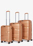 Комплект чемоданов V&amp;V Travel из полипропилена Золотистый