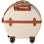 Винтажный круглый чемодан Semi Line на 49 литров Белый
