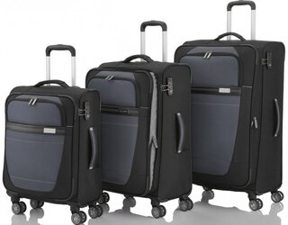 Комплект чемоданов на 4-х колесах Travelite Meteor, черный
