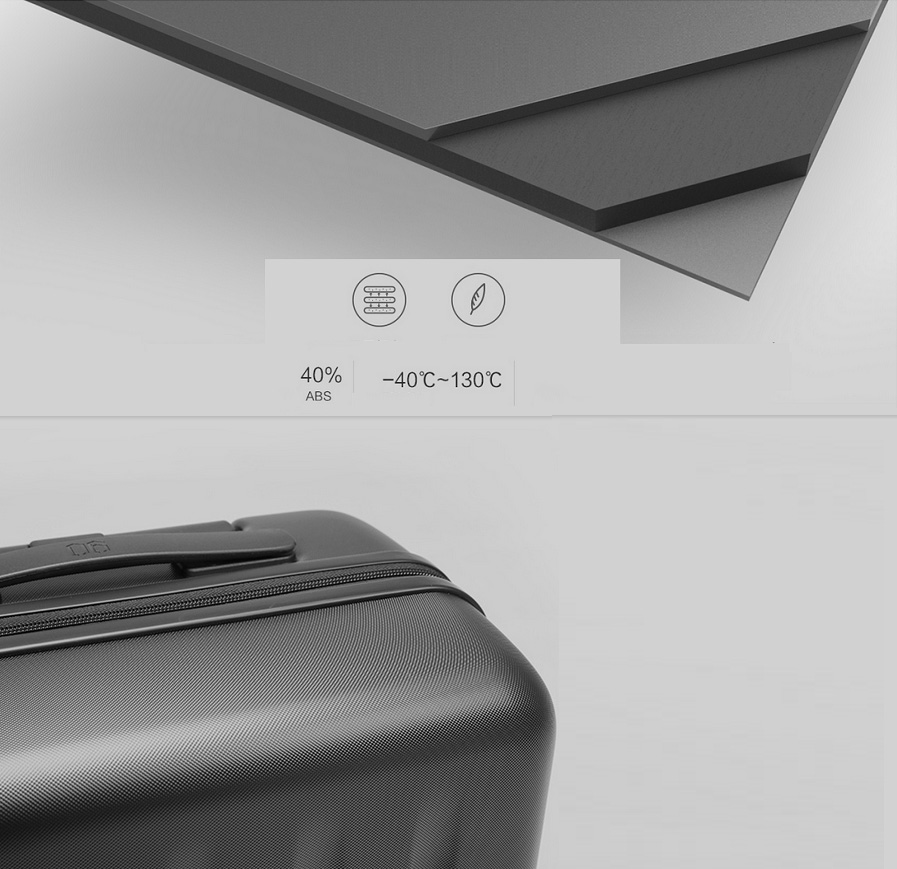 Чемодан Xiaomi Ninetygo PC материал